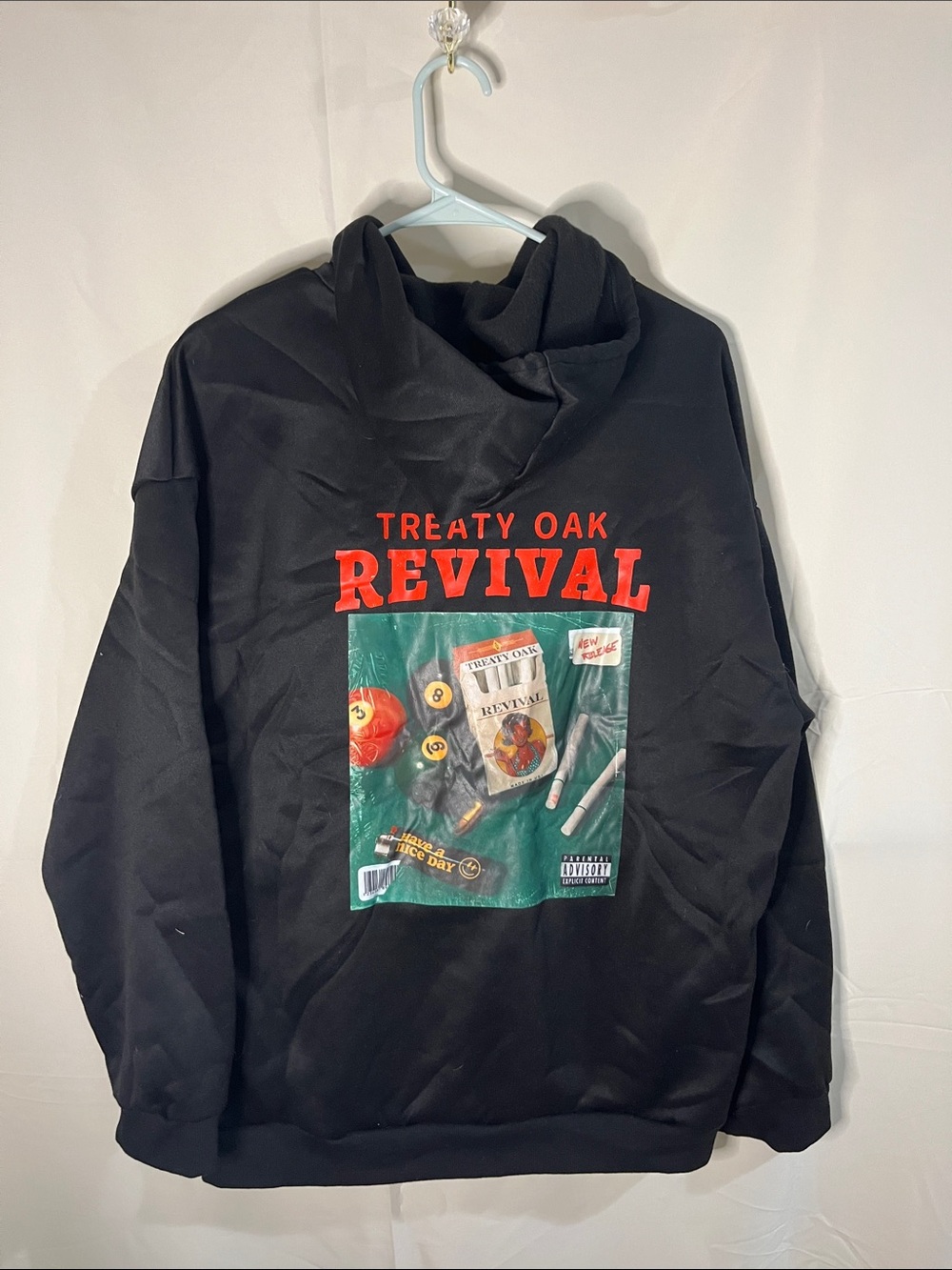 NFINITY Black Pullover Hoodie with Red Revival Chest Logo - Picture 2 of 3